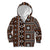 Fiji Masi Tapa Pattern Orange Kid Hoodie - Polynesian Pride
