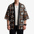 Fiji Masi Tapa Pattern Orange Kimono - Polynesian Pride