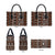 Fiji Masi Tapa Pattern Orange Leather Bag - Polynesian Pride