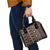 Fiji Masi Tapa Pattern Orange Shoulder Handbag - Polynesian Pride