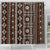 Fiji Masi Tapa Pattern Orange Shower Curtain - Polynesian Pride