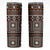Fiji Masi Tapa Pattern Orange Skinny Tumbler - Polynesian Pride