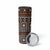 Fiji Masi Tapa Pattern Orange Skinny Tumbler - Polynesian Pride