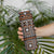 Fiji Masi Tapa Pattern Orange Skinny Tumbler - Polynesian Pride