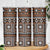 Fiji Masi Tapa Pattern Orange Skinny Tumbler - Polynesian Pride