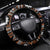 Fiji Masi Tapa Pattern Orange Steering Wheel Cover - Polynesian Pride