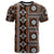 Fiji Masi Tapa Pattern Orange T Shirt - Polynesian Pride