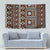 Fiji Masi Tapa Pattern Orange Tapestry - Polynesian Pride