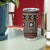 Fiji Masi Tapa Pattern Orange Tumbler Cup - Polynesian Pride