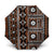 Fiji Masi Tapa Pattern Orange Umbrella - Polynesian Pride