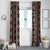 Fiji Masi Tapa Pattern Orange Window Curtain - Polynesian Pride