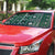 Fiji Masi Tapa Pattern Green Auto Sun Shade - Polynesian Pride