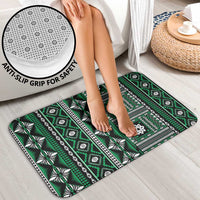 Fiji Masi Tapa Pattern Green Bathroom Set - Polynesian Pride