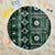 Fiji Masi Tapa Pattern Green Beach Blanket - Polynesian Pride