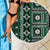 Fiji Masi Tapa Pattern Green Beach Blanket - Polynesian Pride