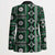 Fiji Masi Tapa Pattern Green Blazer - Polynesian Pride
