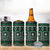 Fiji Masi Tapa Pattern Green 4 in 1 Can Cooler Tumbler - Polynesian Pride