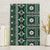 Fiji Masi Tapa Pattern Green Canvas Wall Art - Polynesian Pride