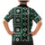 Fiji Masi Tapa Pattern Green Family Matching Mermaid Dress and Hawaiian Shirt - Polynesian Pride