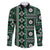 Fiji Masi Tapa Pattern Green Family Matching Puletasi and Hawaiian Shirt - Polynesian Pride