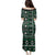Fiji Masi Tapa Pattern Green Family Matching Puletasi and Hawaiian Shirt - Polynesian Pride