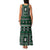 Fiji Masi Tapa Pattern Green Family Matching Tank Maxi Dress and Hawaiian Shirt - Polynesian Pride