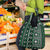 Fiji Masi Tapa Pattern Green Grocery Bag - Polynesian Pride