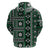Fiji Masi Tapa Pattern Green Hoodie - Polynesian Pride