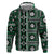 Fiji Masi Tapa Pattern Green Hoodie - Polynesian Pride