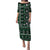 Fiji Masi Tapa Pattern Green Puletasi - Polynesian Pride