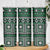 Fiji Masi Tapa Pattern Green Skinny Tumbler - Polynesian Pride