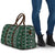 Fiji Masi Tapa Pattern Green Travel Bag - Polynesian Pride