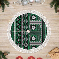 Fiji Masi Tapa Pattern Green Tree Skirt - Polynesian Pride