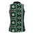 Fiji Masi Tapa Pattern Green Women Sleeveless Polo Shirt - Polynesian Pride