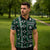 Fiji Masi Tapa Pattern Green Zipper Polo Shirt - Polynesian Pride