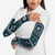 Fiji Masi Tapa Pattern Blue Arm Sleeves - Polynesian Pride