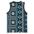 Fiji Masi Tapa Pattern Blue Basketball Jersey - Polynesian Pride