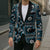Fiji Masi Tapa Pattern Blue Blazer - Polynesian Pride