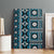 Fiji Masi Tapa Pattern Blue Canvas Wall Art - Polynesian Pride
