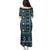 Fiji Masi Tapa Pattern Blue Family Matching Puletasi and Hawaiian Shirt - Polynesian Pride