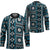 Fiji Masi Tapa Pattern Blue Hockey Jersey - Polynesian Pride