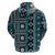 Fiji Masi Tapa Pattern Blue Hoodie - Polynesian Pride