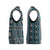 Fiji Masi Tapa Pattern Blue Christmas Knitted V-Neck Vest - Polynesian Pride
