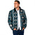 Fiji Masi Tapa Pattern Blue Padded Jacket - Polynesian Pride