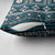 Fiji Masi Tapa Pattern Blue Pillow Cover - Polynesian Pride