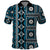 Fiji Masi Tapa Pattern Blue Polo Shirt - Polynesian Pride