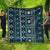 Fiji Masi Tapa Pattern Blue Quilt - Polynesian Pride