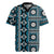 Fiji Masi Tapa Pattern Blue Rugby Jersey - Polynesian Pride