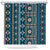 Fiji Masi Tapa Pattern Blue Shower Curtain - Polynesian Pride