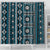 Fiji Masi Tapa Pattern Blue Shower Curtain - Polynesian Pride